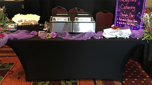 business catering display